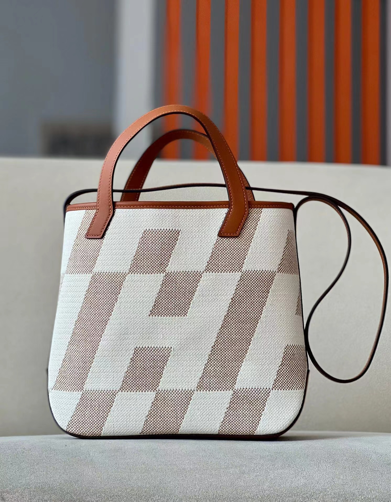 Hermes cabas27帆布包代購(gòu)級(jí)，全手工縫線工藝！(圖1)